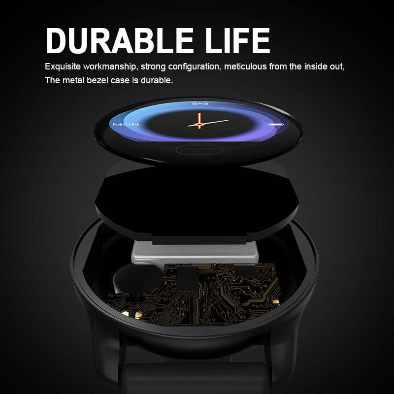 Smart Watch with Heart Rate Monitor - Bluetooth Dual Display Fitness Tracker - Buy Center