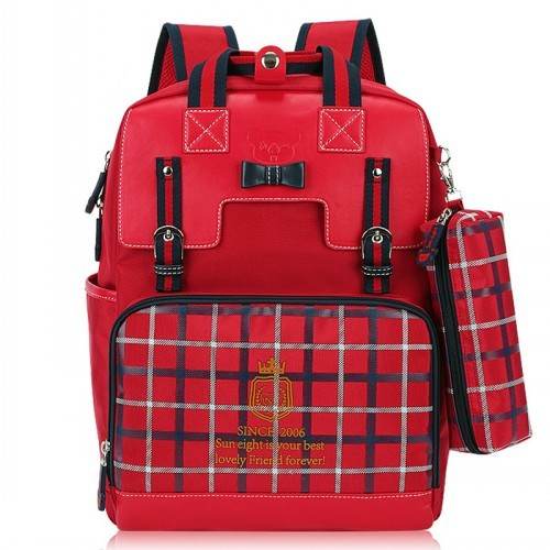 Korean Style Cute Girls Backpack - Waterproof PU Leather, Trendy 2025 - Buy Center