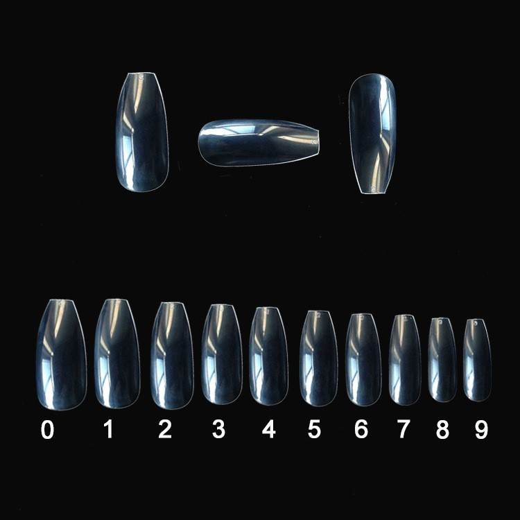500 Natural Transparent Fake Nails - Durable ABS for Nail Art 2025 - Buy Center