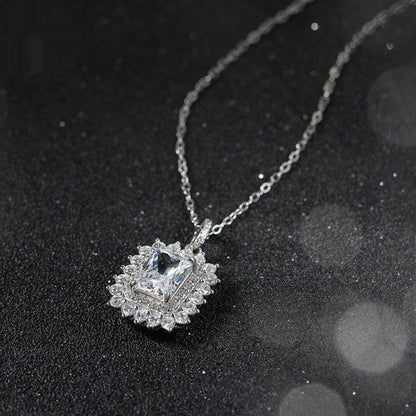 925 Sterling Silver Necklace - Elegant Geometric Design for Modern Style - Buy Center