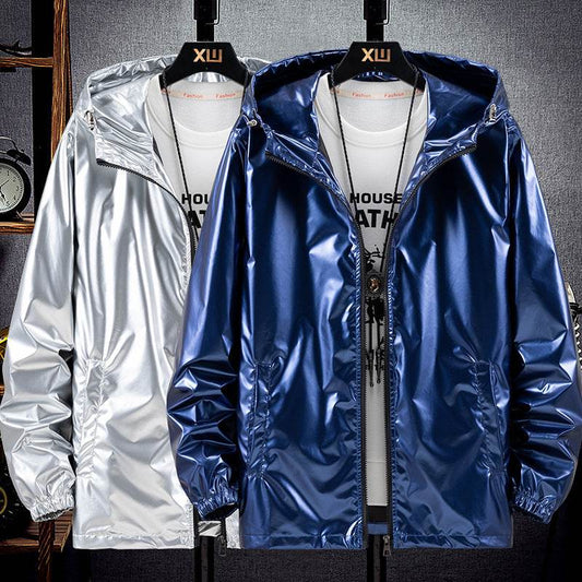 Men's Casual Hooded Jacket - Lightweight Polyester for Spring & Autumn - Buy Center
