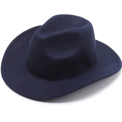 European & American Woolen Cowboy Hat - Stylish Adjustable Fit for All - Buy Center