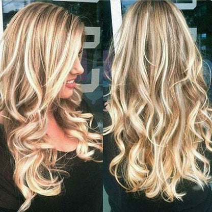 Yellow Jump Gold Long Curly Wig - Stylish Synthetic Hair Piece 2025 - Buy Center