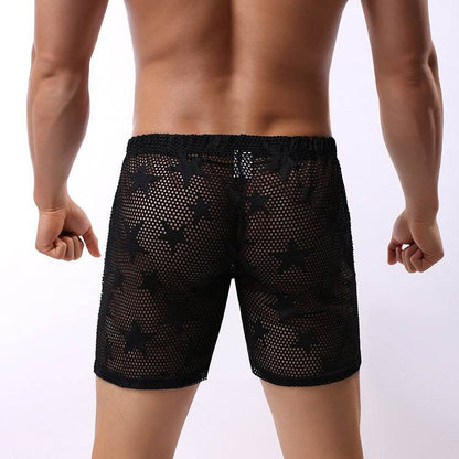Casual Comfort Star Mesh Low Waist Pants - Trendy & Breathable Style - Buy Center