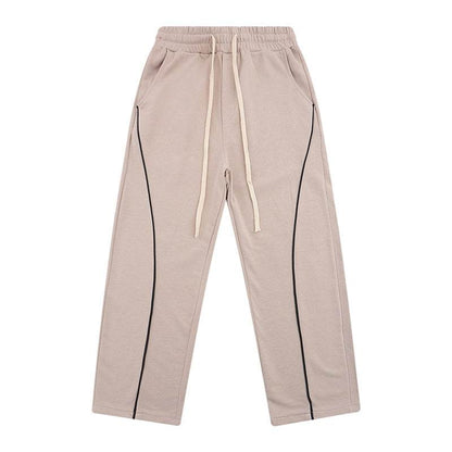 Fall-Winter Velvet Knit Sweater & Straight Slacks - Cozy Sports Style - Buy Center