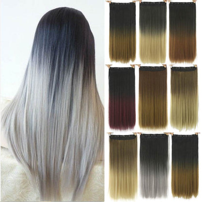One-Piece Clip-In Hair Wig - 60cm Natural Look, Easy Clip Application - Buy Center