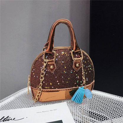 Cute Mini Shell Bag for Boys - Stylish Sequined PU Fabric 2025 - Buy Center