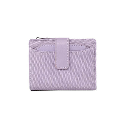 Women's Solid Color Leather Wallet - Stylish, Compact & Durable Accessory - Buy Center