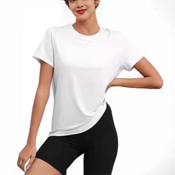 European & American Casual T-Shirt for Ladies - Stylish Round Neck Fit - Buy Center