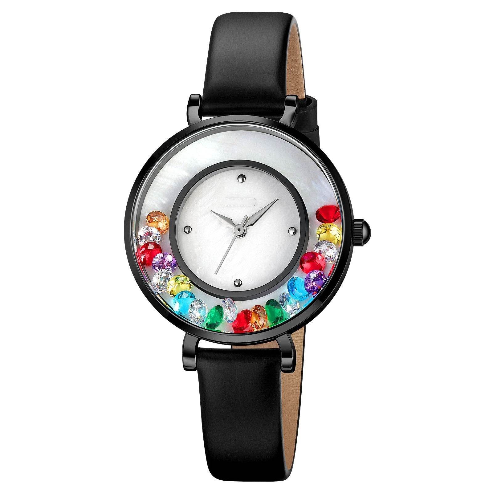 Elegant Gemstone Ball Women's Watch - Stylish Sports Timepiece 2025 - Buy Center