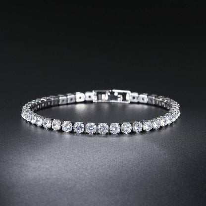 Round Full Diamond Tennis Chain - Premium Hip Hop Ear Accessories 2025 - Buy Center