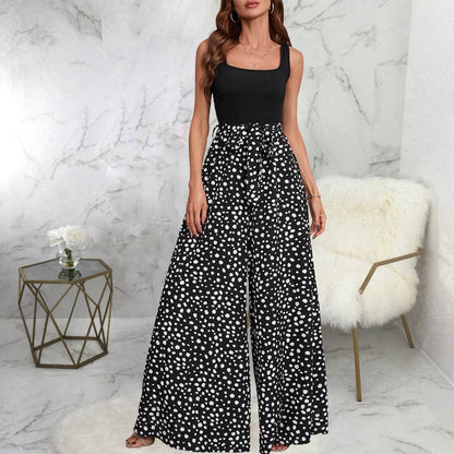 Buycenter Women's Slimming Polka-Dot Trousers - Stylish & Comfortable Fit - Buy Center