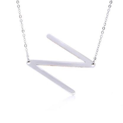 Fabulous Rose Gold Initial Letter Pendant Necklace - Premium K-Gold Design - Buy Center