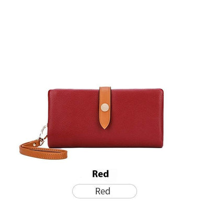 Women's Multi-functional Contrast Color Clutch Wallet - Premium & Waterproof - Buy Center