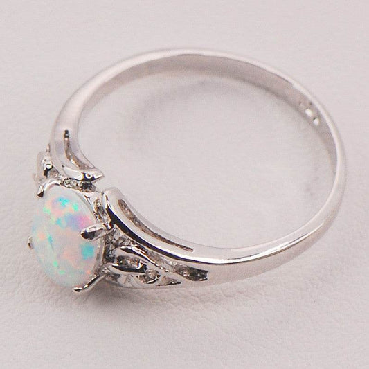 Trendy Women's Silver Ring - Seven Colored Gemstones, Stylish Picks 2025 - Buy Center