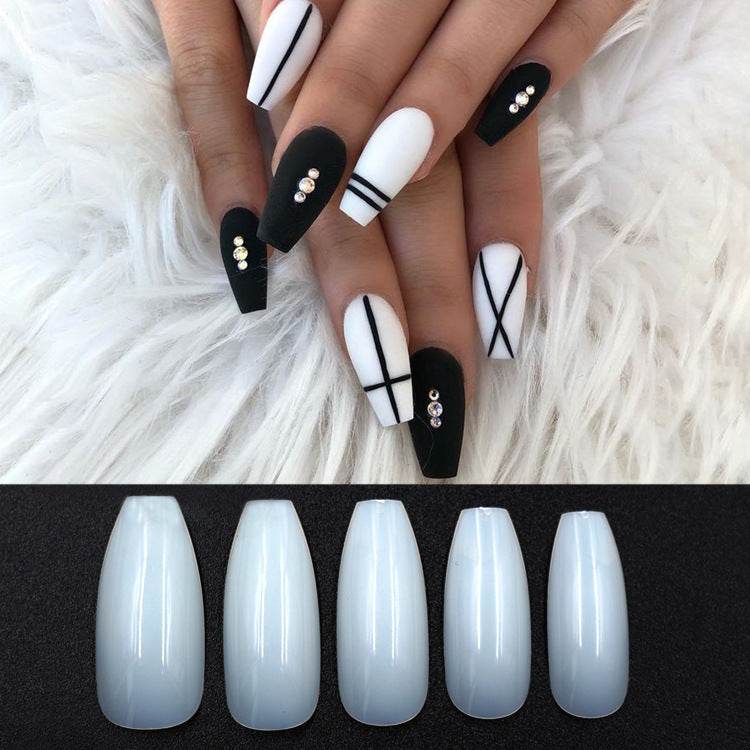 500 Natural Transparent Fake Nails - Durable ABS for Nail Art 2025 - Buy Center