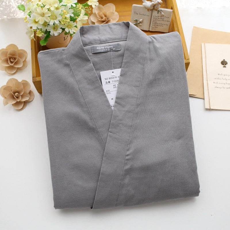 Comfortable Men's Cotton Kimono Pajamas - Breathable & Loose Design - Buy Center