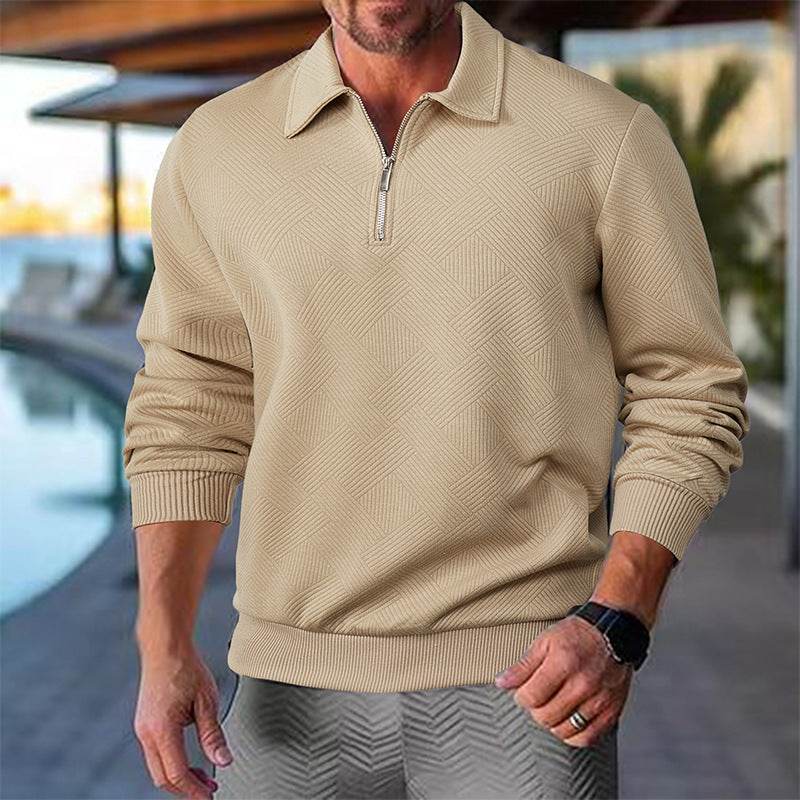 Buycenter Men's Loose-Fitting Pullover - Casual Long Sleeve Top - Buy Center