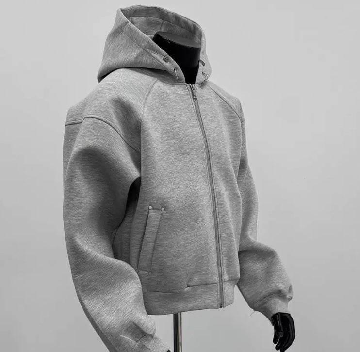 Trendy Loose Retro Zipper Cardigan Sweater - Stylish Winter for Men - Buy Center