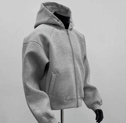Trendy Loose Retro Zipper Cardigan Sweater - Stylish Winter for Men - Buy Center