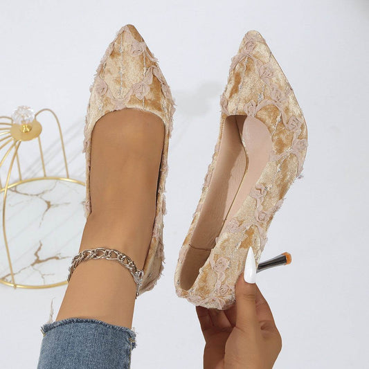 Women's Stiletto Heel Pumps - Trendy Solid Color Fashion Shoes 2025 - Buy Center
