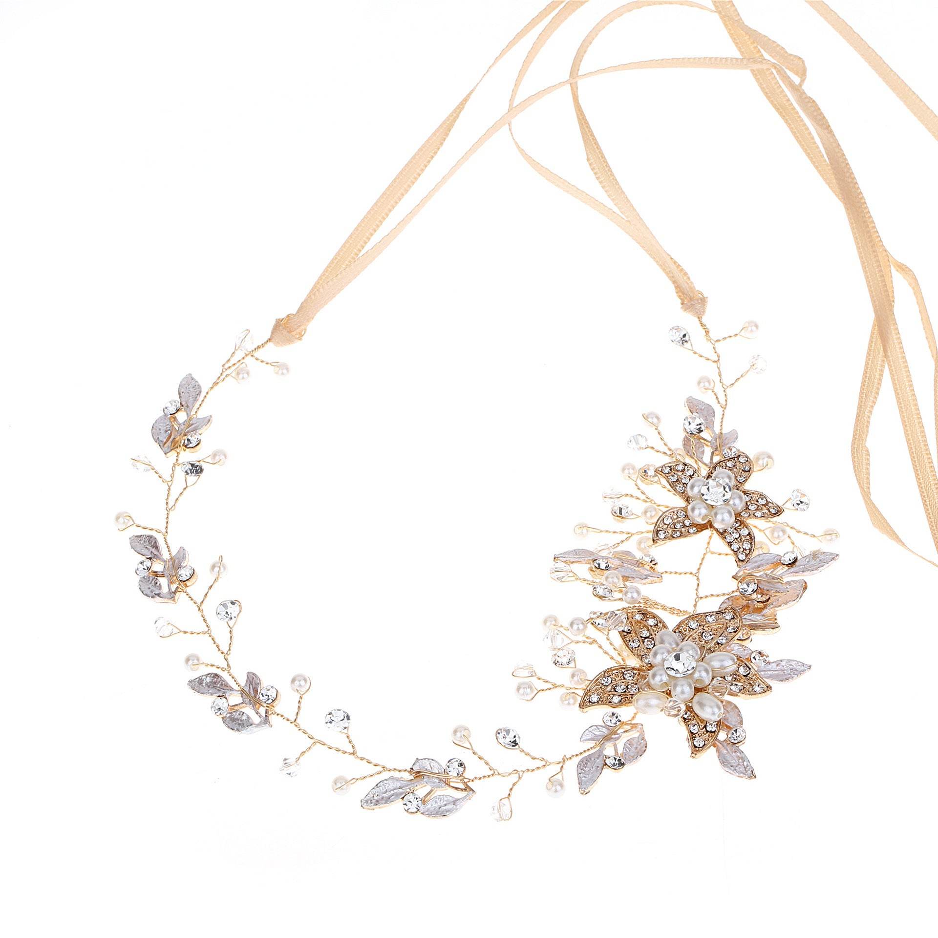 Handmade Gold & Silver Rhinestone Headdress - Luxury Hair Accessory 2025 - Buy Center