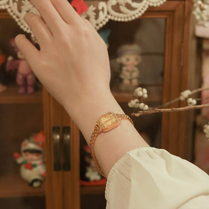 Elegant Square Copper Strips Ancient Watch for Women - Stylish & Durable - Buy Center