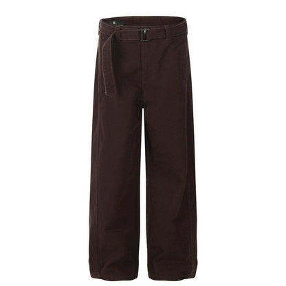 Autumn Loose Straight-Leg Pants - Solid Color Casual Style for Streetwear - Buy Center