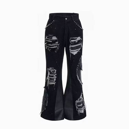 Retro Rivet Stitching Skinny Jeans - Stylish Black Denim for Autumn - Buy Center