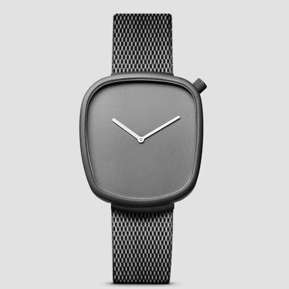 Minimalist Square Quartz Watch for Women - Stylish Faux Leather Strap - Buy Center