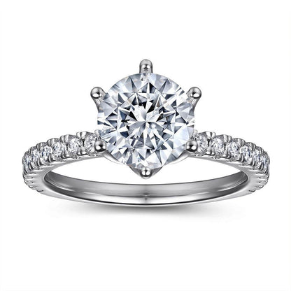 Women's S925 Sterling Silver Ring - Modern Geometric Design with Zircon - Buy Center