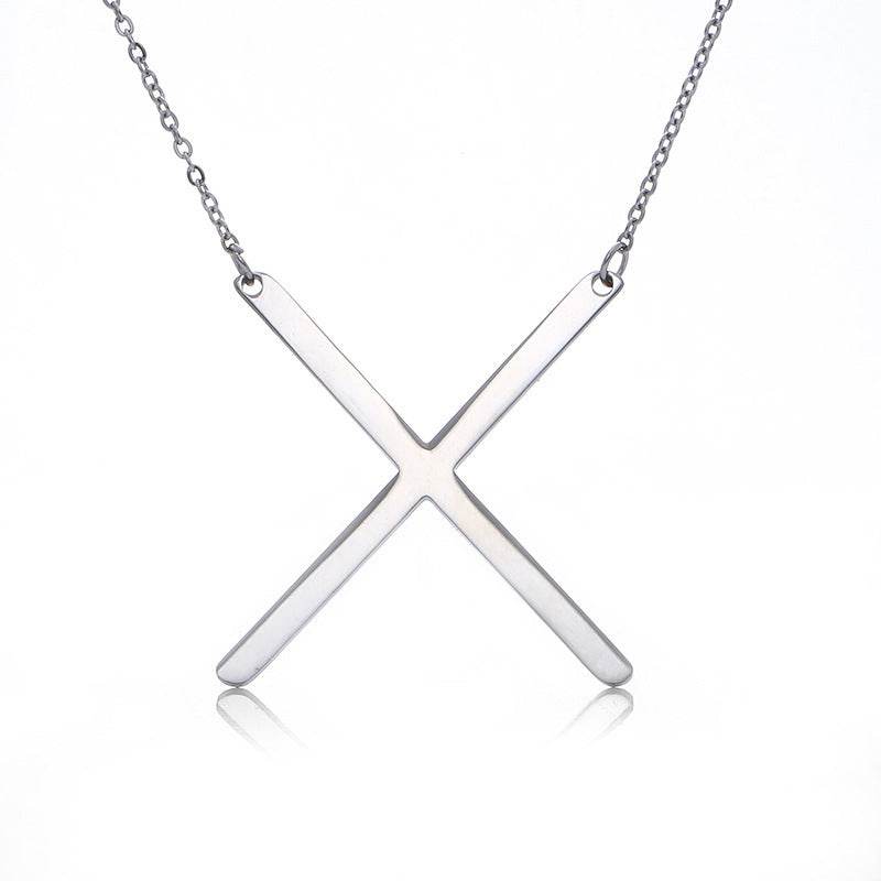 Fabulous Rose Gold Initial Letter Pendant Necklace - Premium K-Gold Design - Buy Center