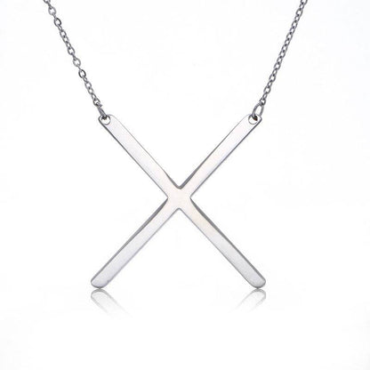 Fabulous Rose Gold Initial Letter Pendant Necklace - Premium K-Gold Design - Buy Center