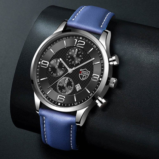 Men's Calendar Quartz Watch - Stylish Fashion Design for 2025 Trends - Buy Center