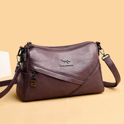 Stylish Soft Leather Crossbody Bag - Trendy Large Capacity 2025 - Buy Center