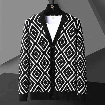 Buycenter High-End Knitted Cardigan Sweater for Men – Slim Fit, Casual Style - Buy Center