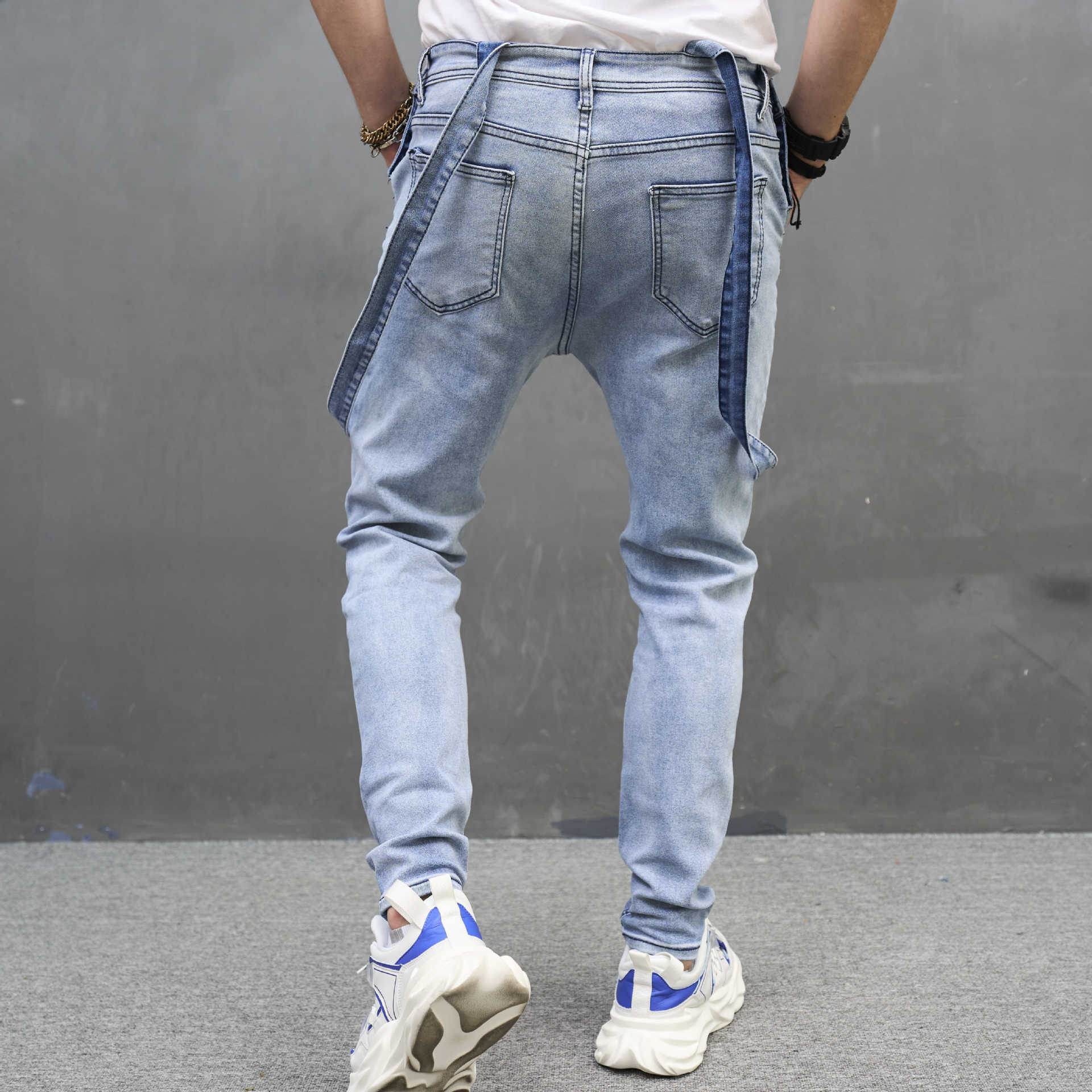 Buycenter Men's Slim Ripped Skinny Trousers - Stylish Denim for Spring & Autumn - Buy Center