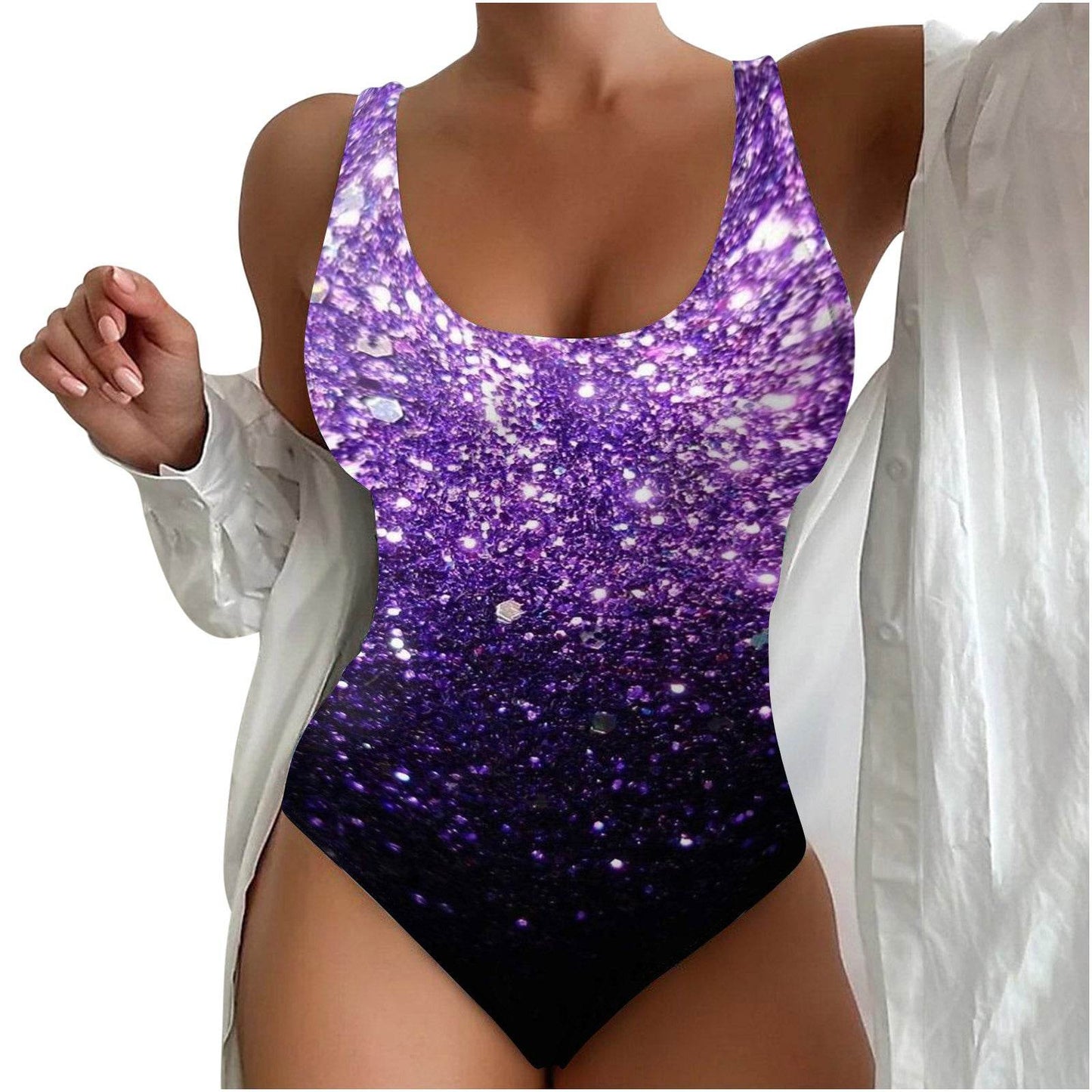 Women’s Seaside Beach Swimsuit - 3D Contrast Stylish One-Piece S-4XL - Buy Center