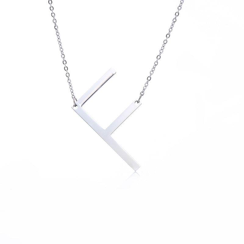 Fabulous Rose Gold Initial Letter Pendant Necklace - Premium K-Gold Design - Buy Center