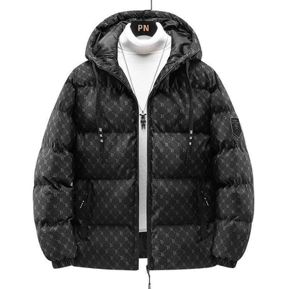 Bread Coat Men's Thickened Hooded Down Jacket - Sizes M-5XL, Warm & Stylish - Buy Center