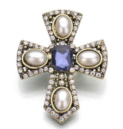Silver Pearl Badge - Unisex Jewelry with Elegant Leaf Design, Premium Quality - Buy Center