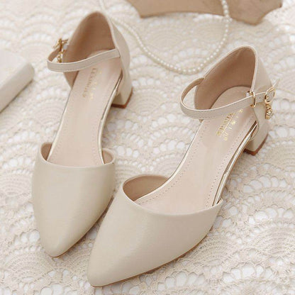 Buycenter Women's Closed Toe Work Shoes - Stylish Korean Pumps - Buy Center