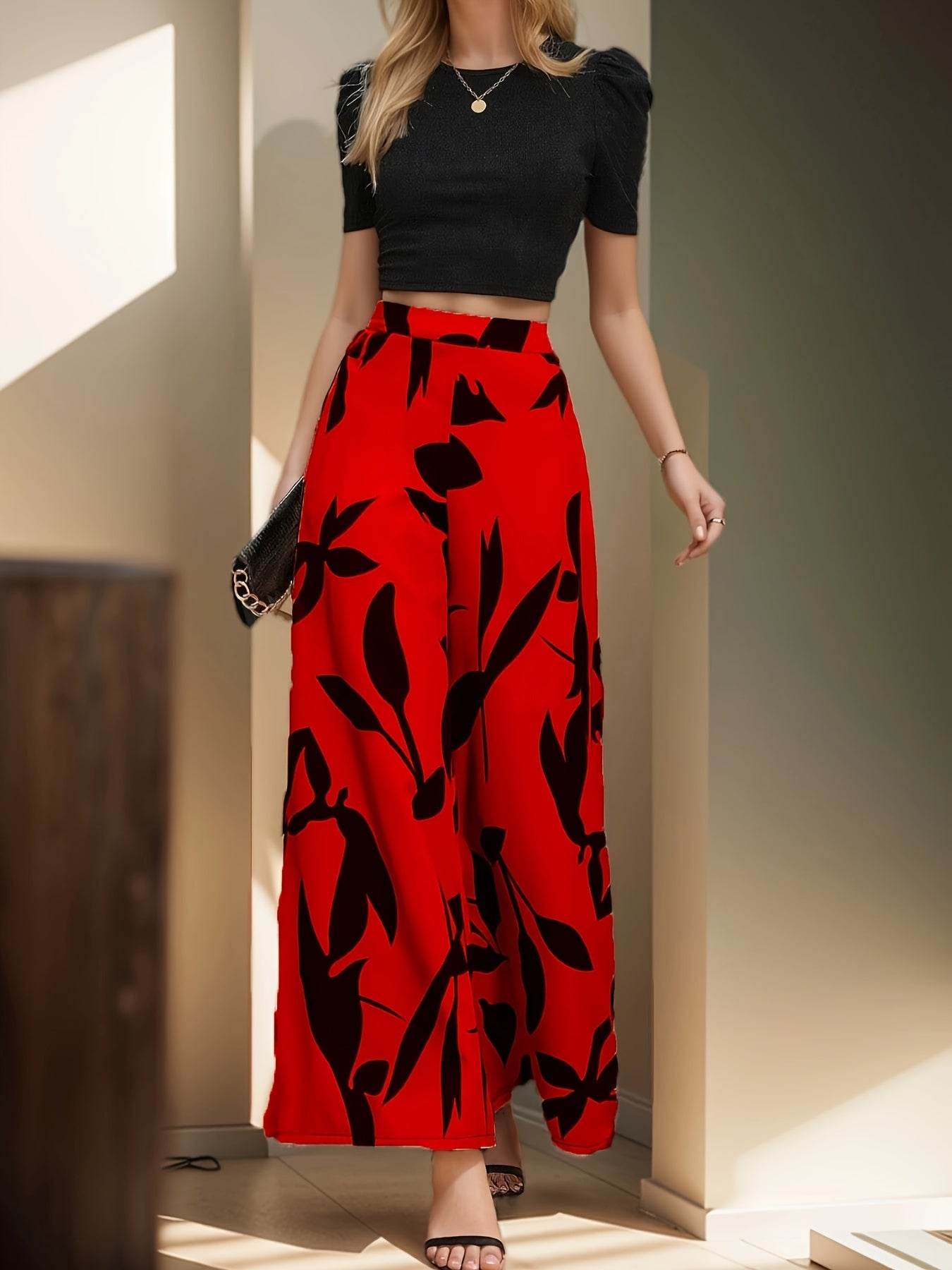 Elegant Leaf Set - 100% Polyester, Geometric Design for Spring/Summer - Buy Center