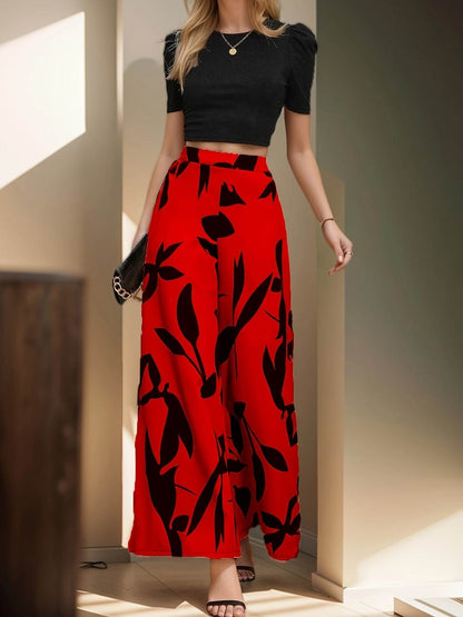 Elegant Leaf Set - 100% Polyester, Geometric Design for Spring/Summer - Buy Center