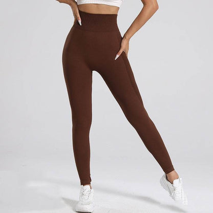Stylish High Waist Fitness Pants - Seamless Leggings for Active Women - Buy Center