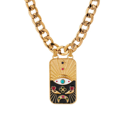 Color Chain Bracelet & Sweater Chain Set - Retro Style for Trendy Women - Buy Center