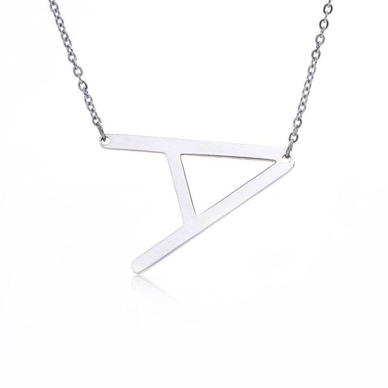 Fabulous Rose Gold Initial Letter Pendant Necklace - Premium K-Gold Design - Buy Center