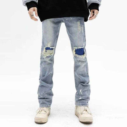 American Personality Jeans - Hip Hop Zipper Design with Tassels