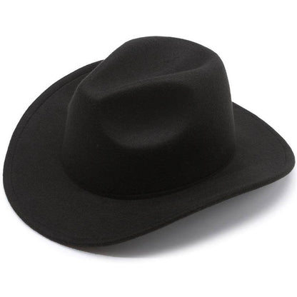 European & American Woolen Cowboy Hat - Stylish Adjustable Fit for All - Buy Center