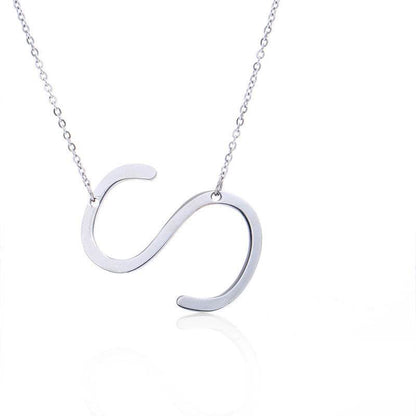 Fabulous Rose Gold Initial Letter Pendant Necklace - Premium K-Gold Design - Buy Center